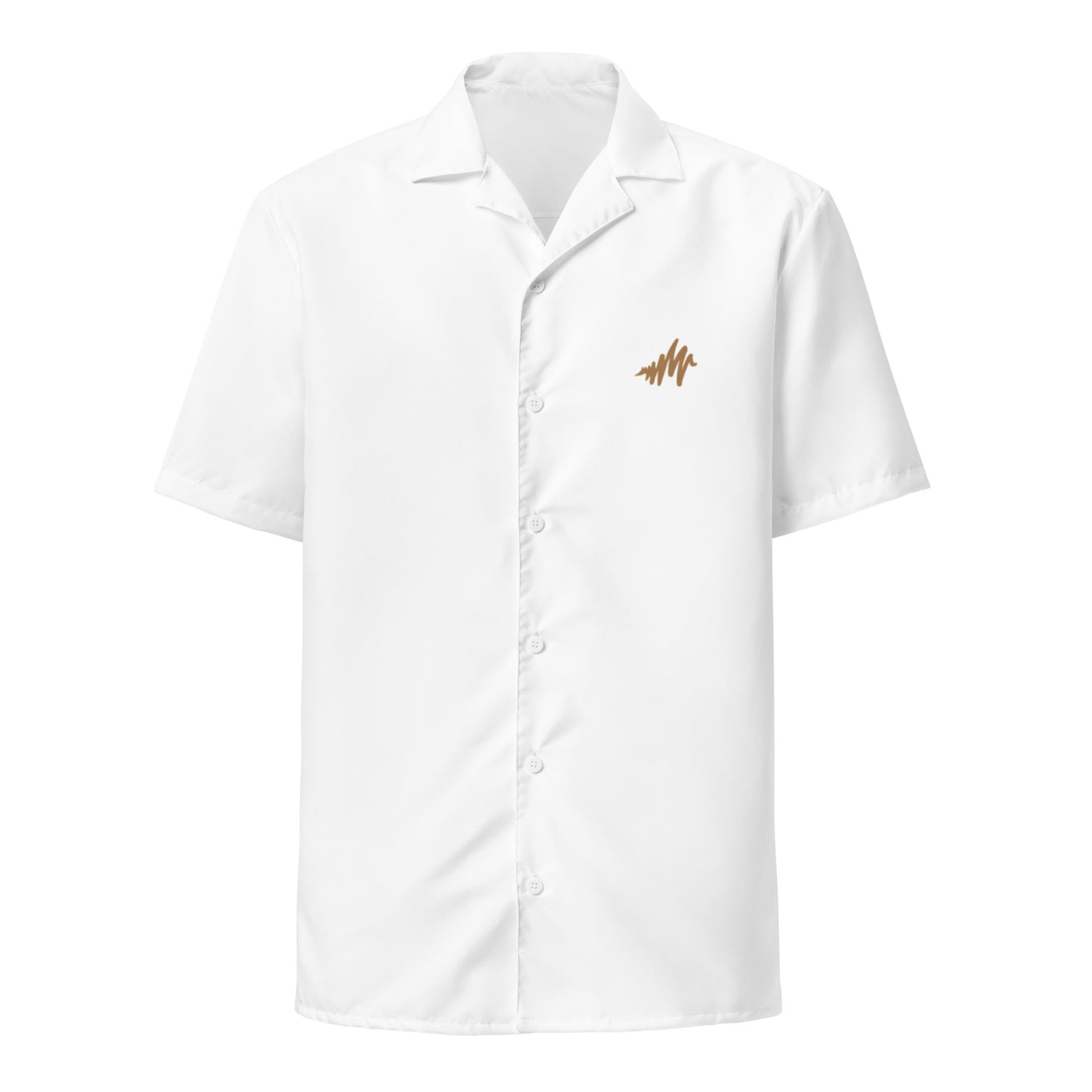 Waves | Embroidered Unisex button shirt