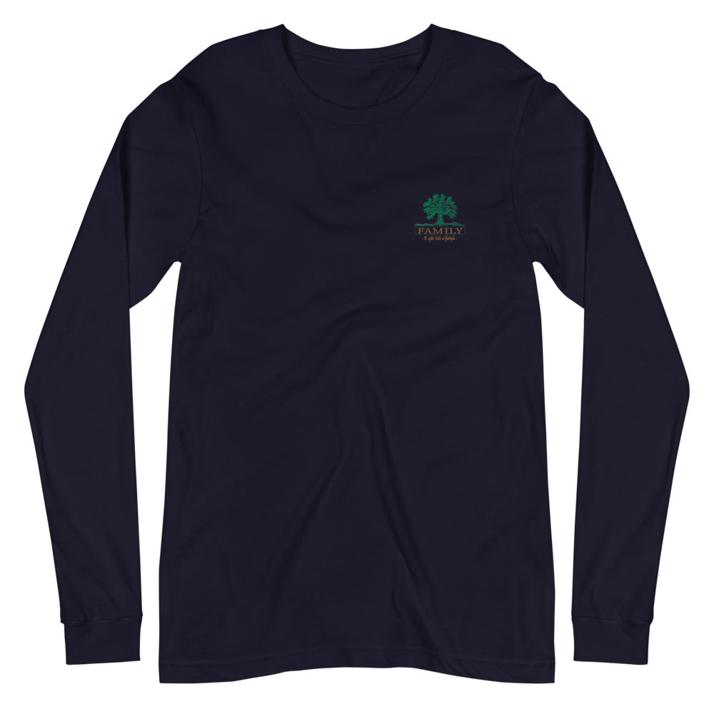 Family Tree | Embroidered Unisex Long Sleeve Tee