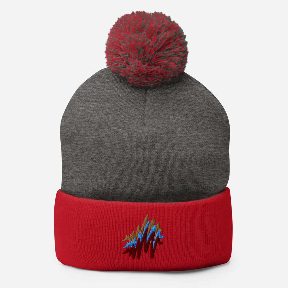 Waves | Pom-Pom Beanie