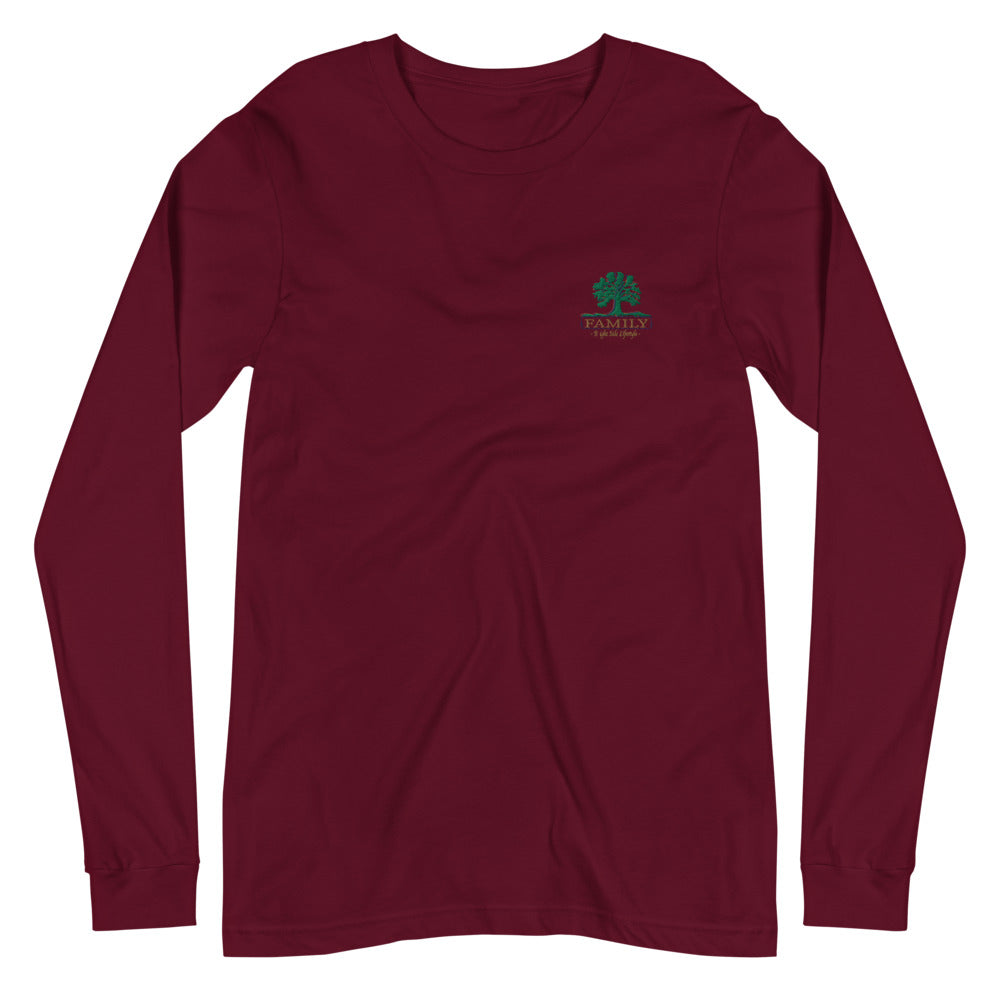 Family Tree | Embroidered Unisex Long Sleeve Tee