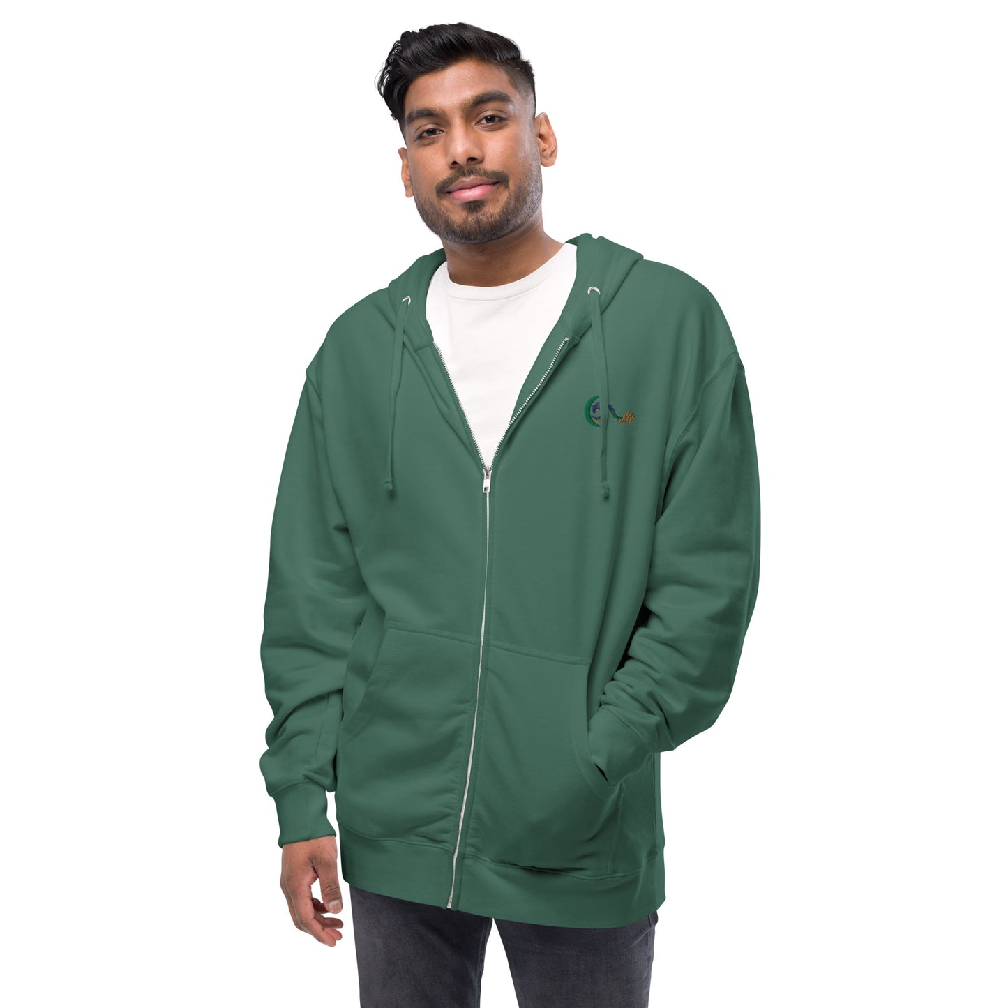 Bright Side Lifestyle Logo | Unisex fleece zip up hoodie