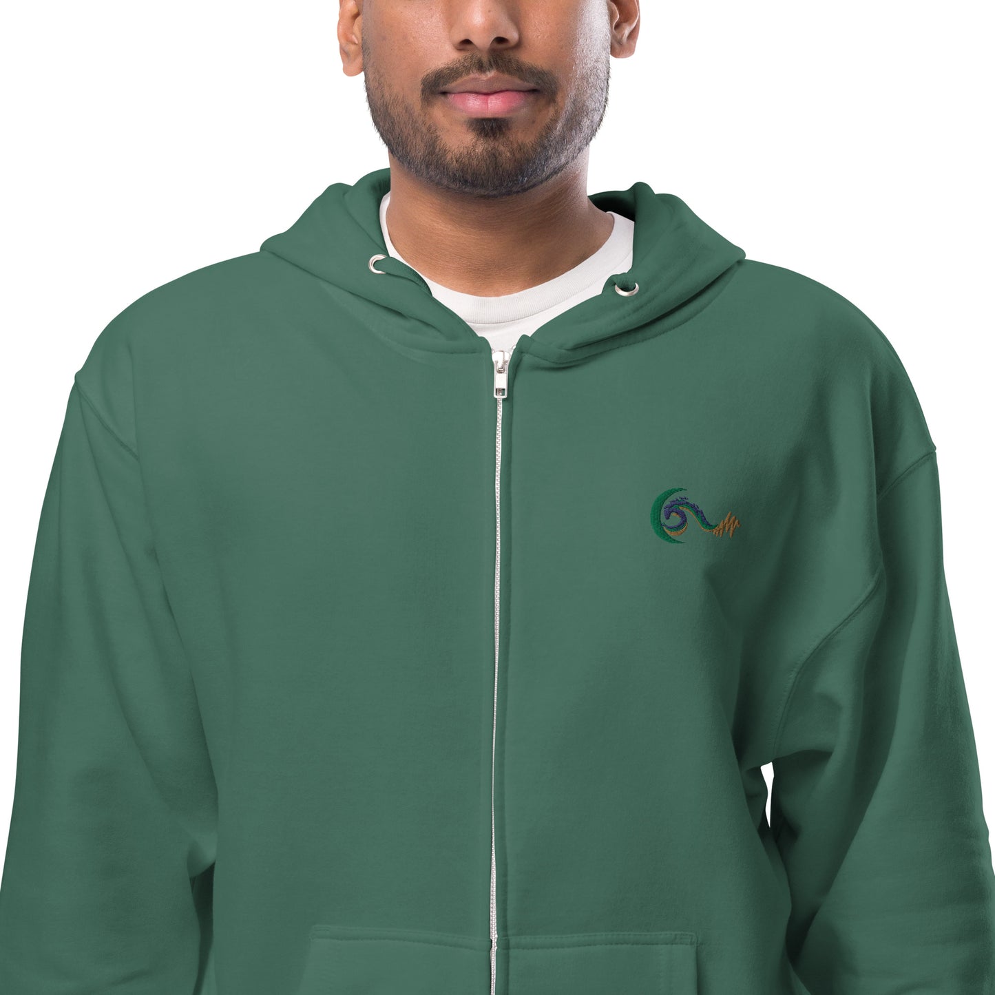 Bright Side Lifestyle Logo | Unisex fleece zip up hoodie
