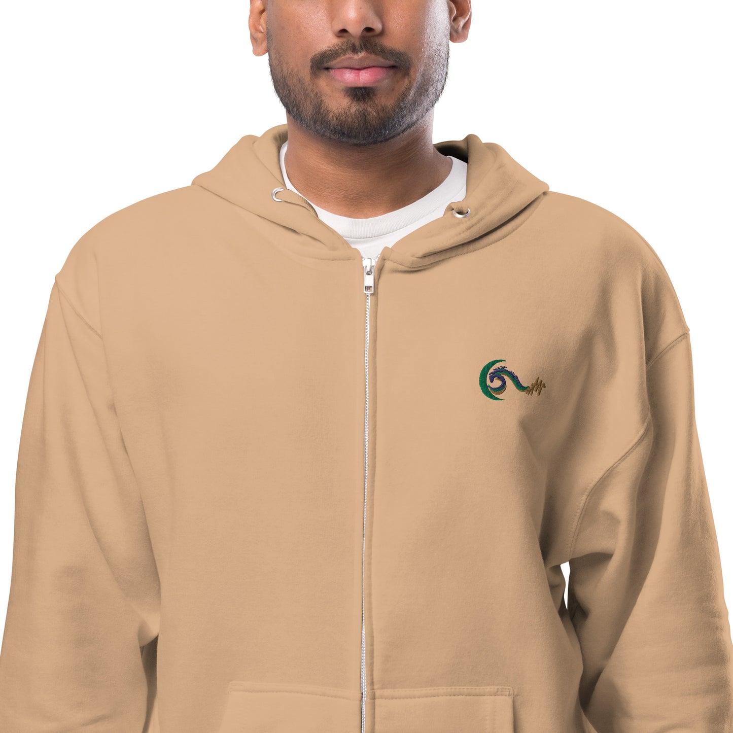 Bright Side Lifestyle Logo | Unisex fleece zip up hoodie