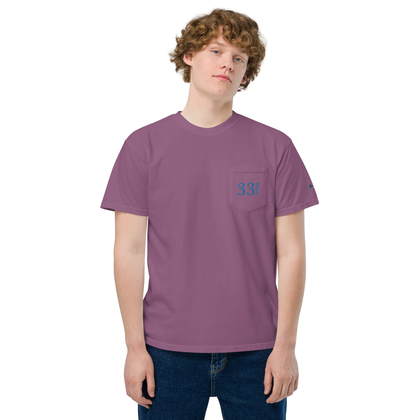33 Waves | Unisex garment-dyed pocket t-shirt