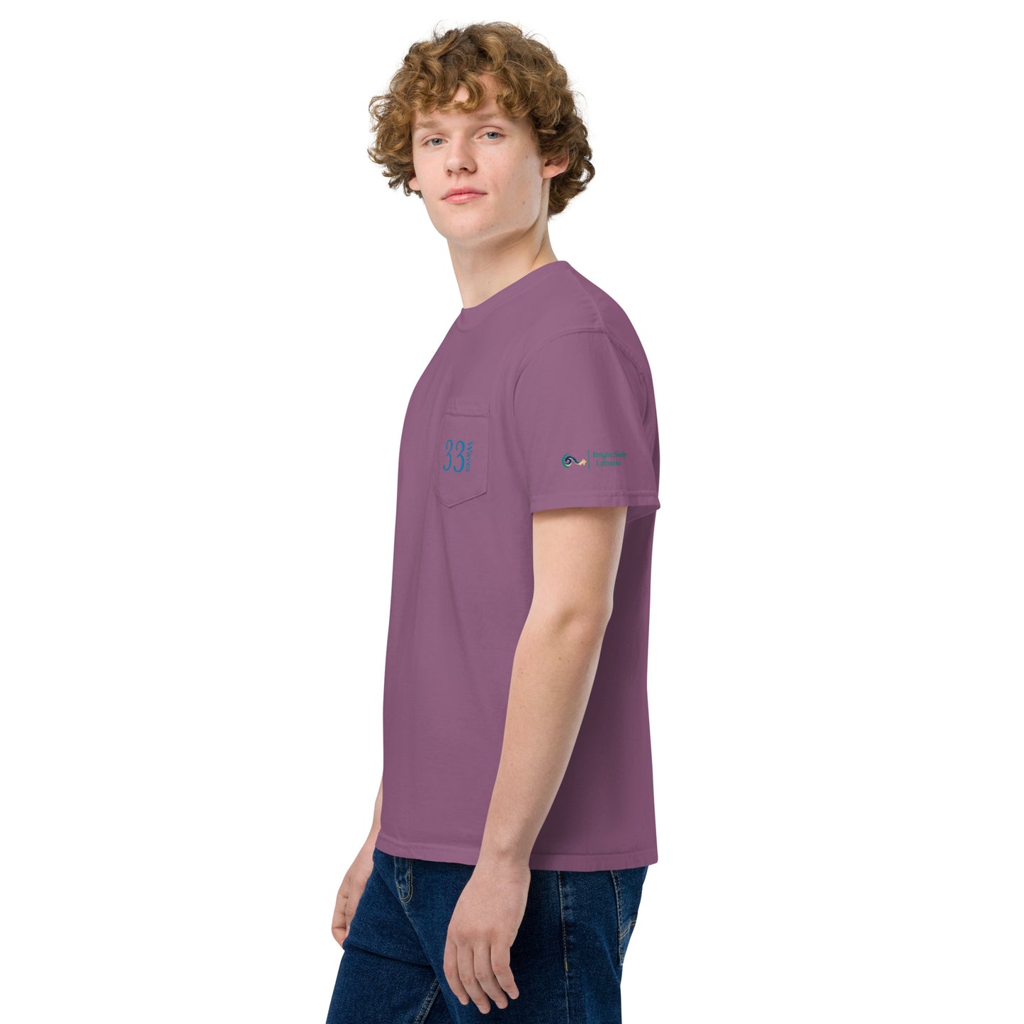 33 Waves | Unisex garment-dyed pocket t-shirt