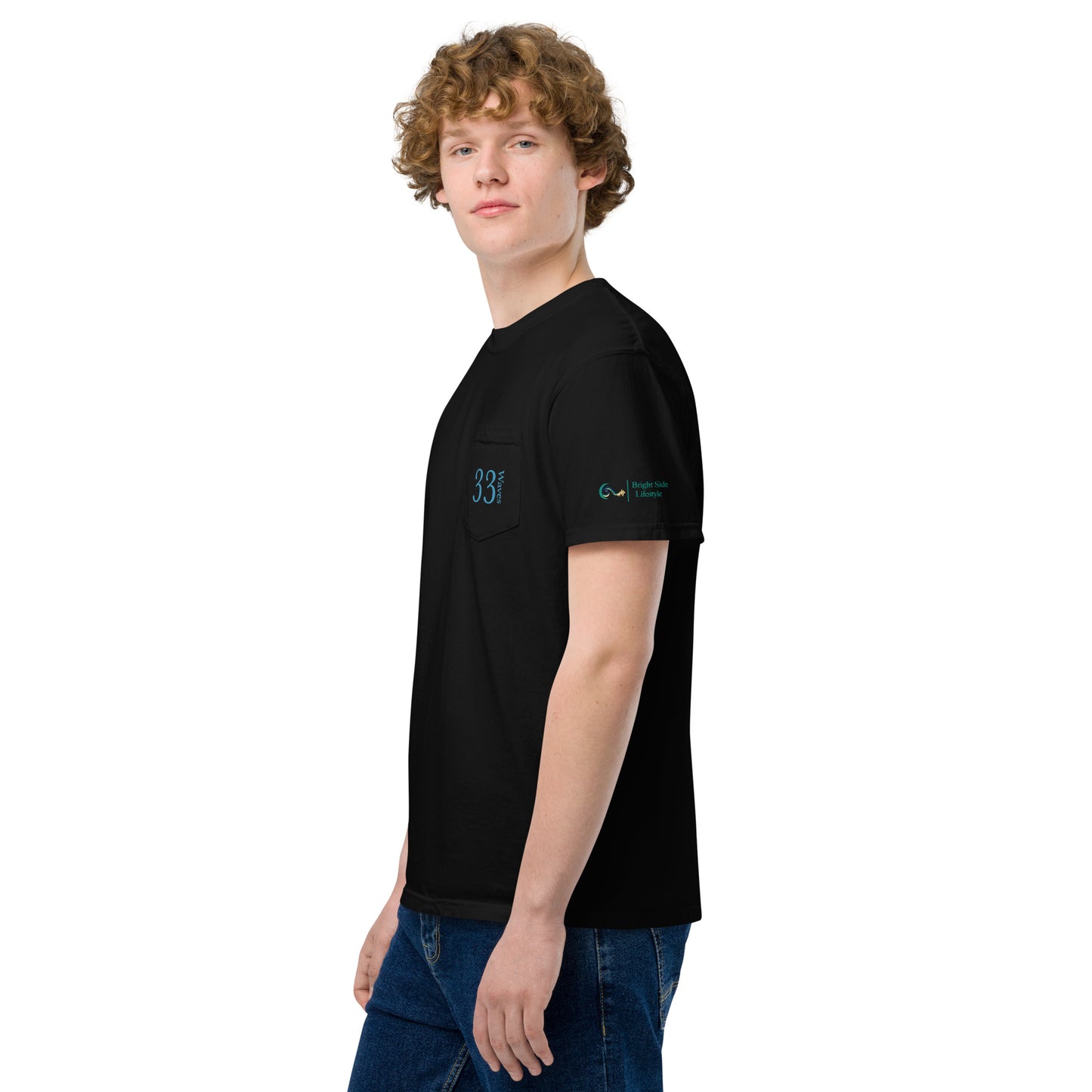 33 Waves | Unisex garment-dyed pocket t-shirt