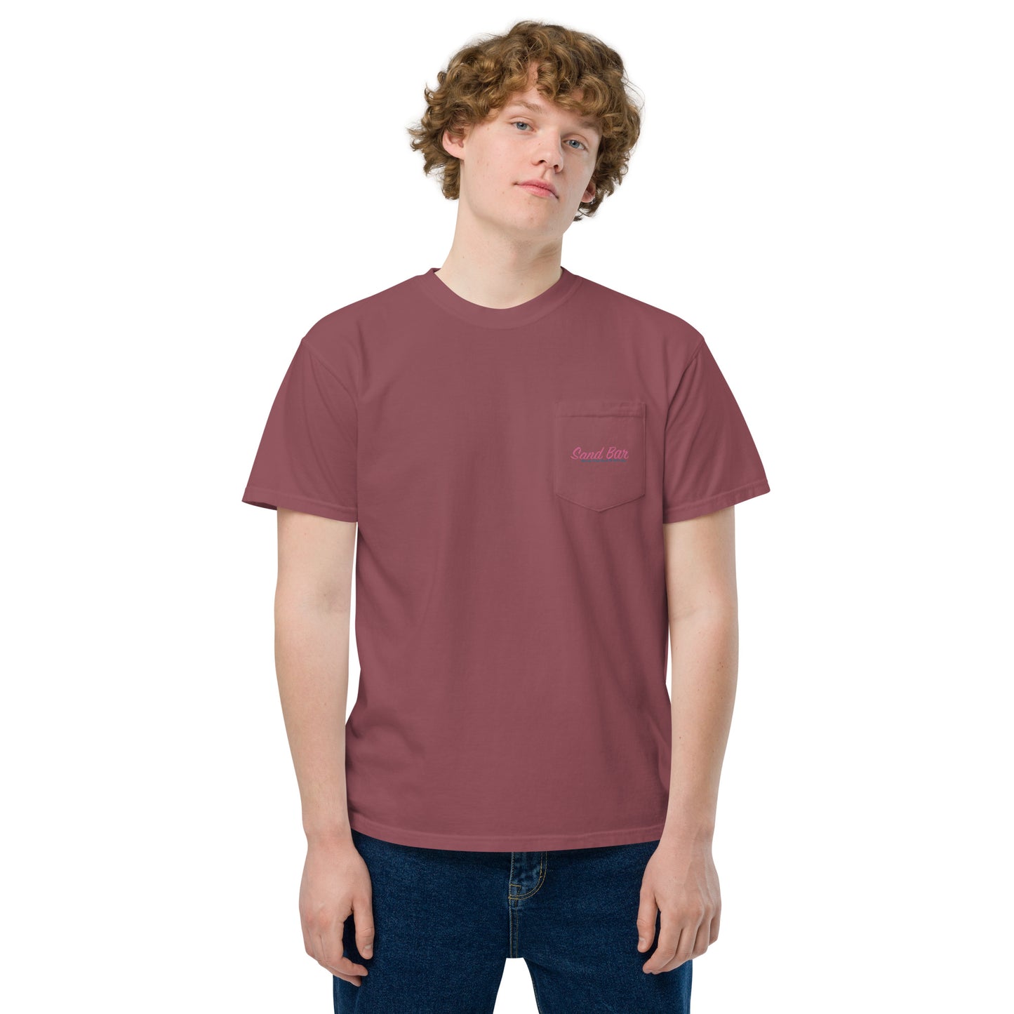 Sand Bar | Unisex garment-dyed pocket t-shirt