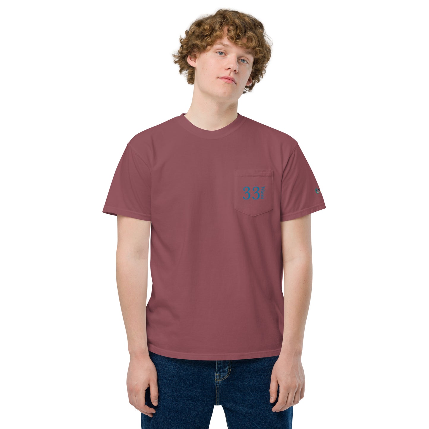 33 Waves | Unisex garment-dyed pocket t-shirt
