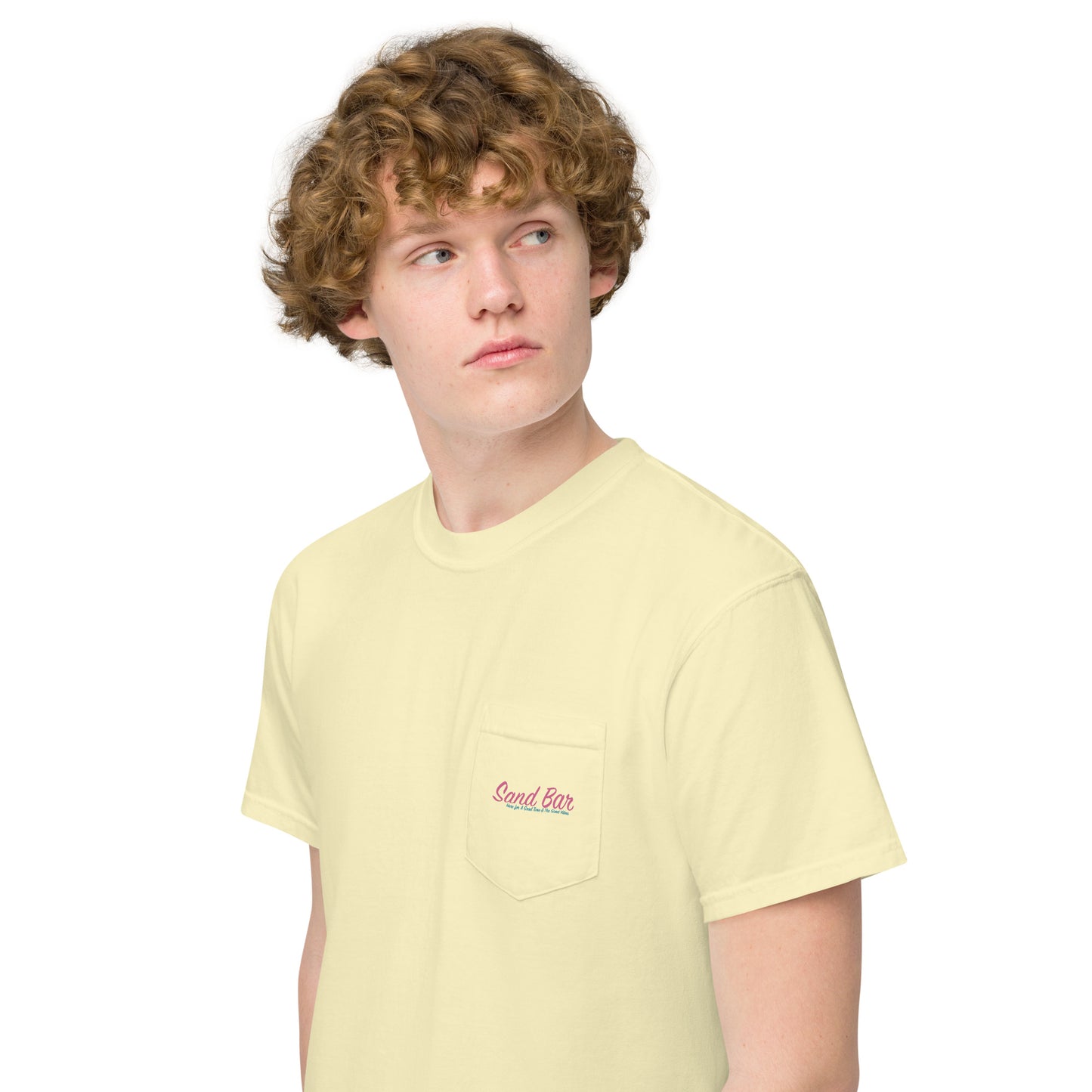 Sand Bar | Unisex garment-dyed pocket t-shirt