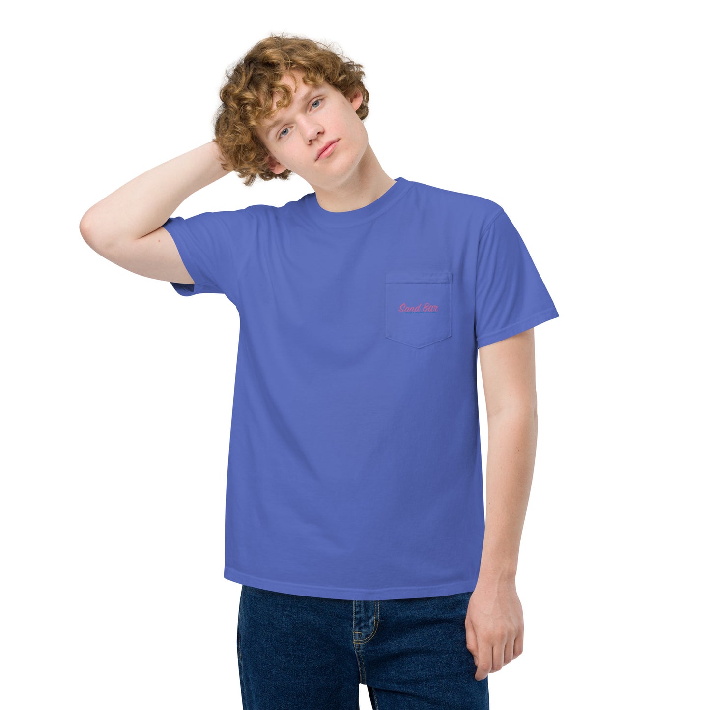 Sand Bar | Unisex garment-dyed pocket t-shirt