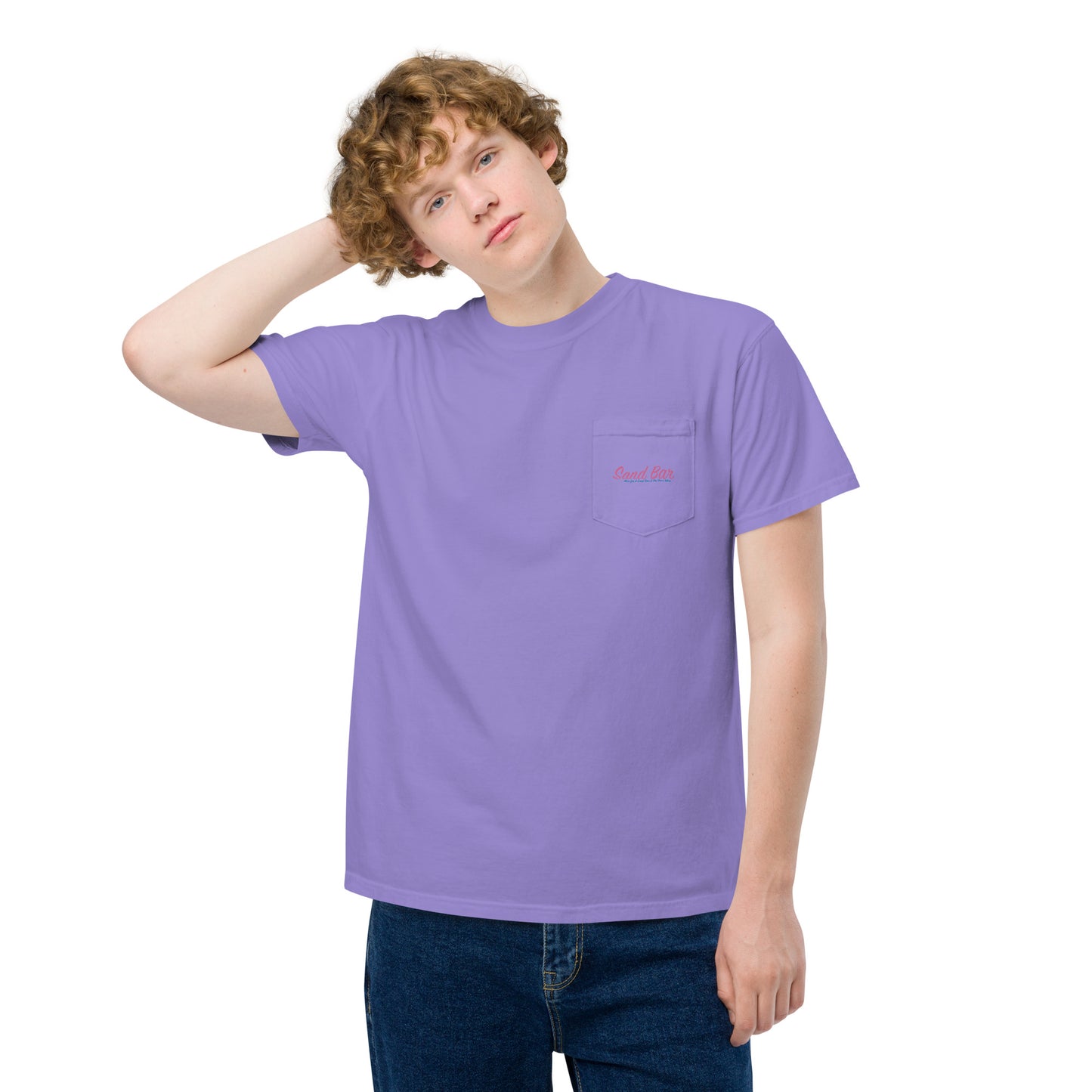 Sand Bar | Unisex garment-dyed pocket t-shirt