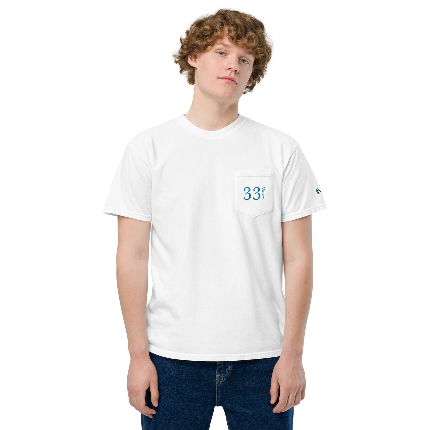 33 Waves | Unisex garment-dyed pocket t-shirt