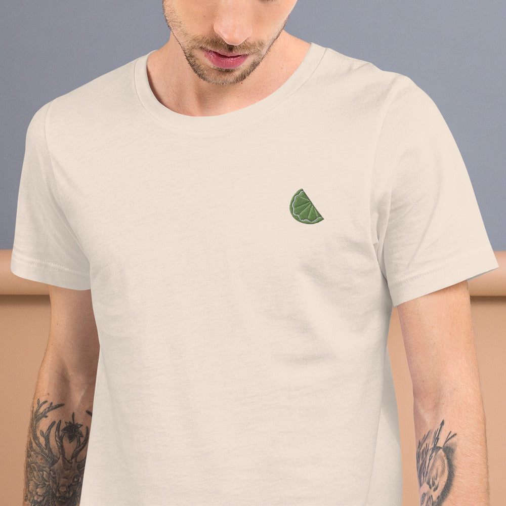 Lime | Embroidered T-Shirt