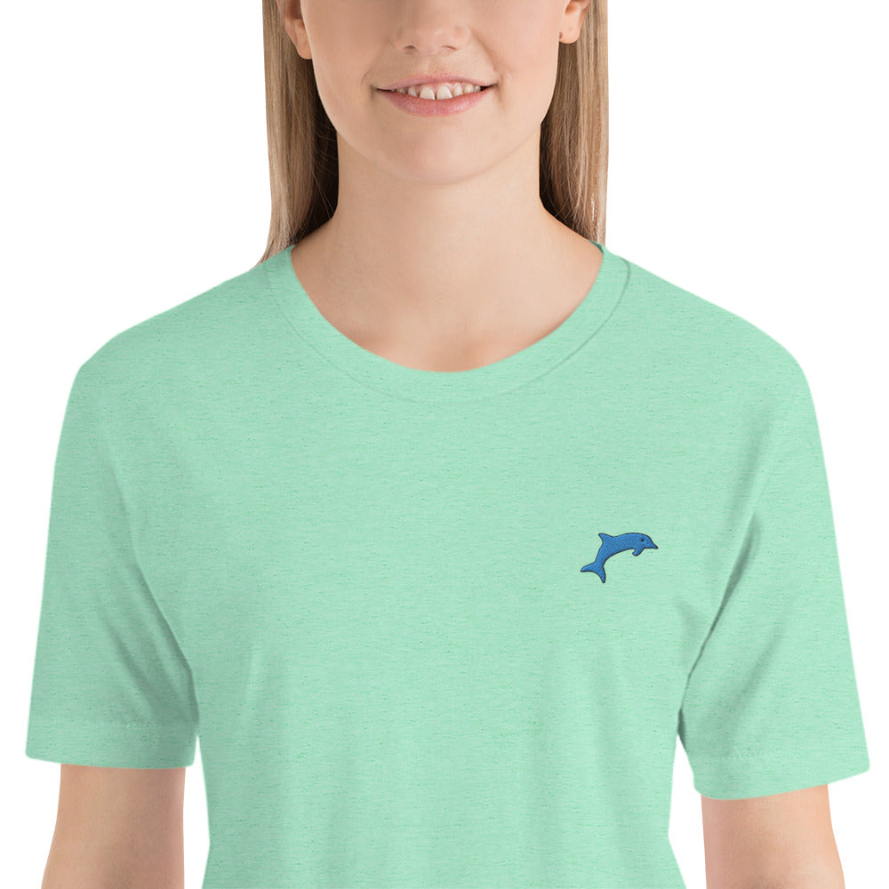 Dolphin | Unisex Embroidered tee