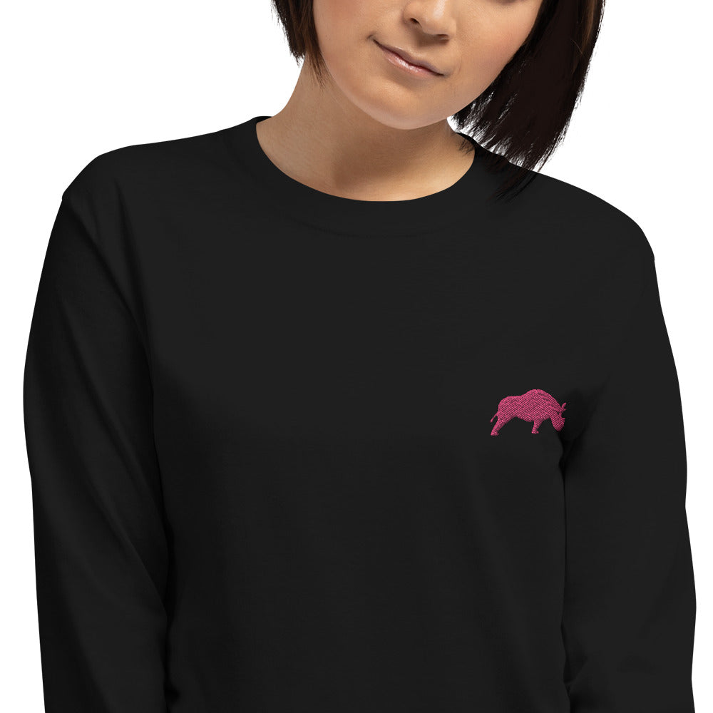 Hard Headed | Embroidered Long Sleeve Shirt