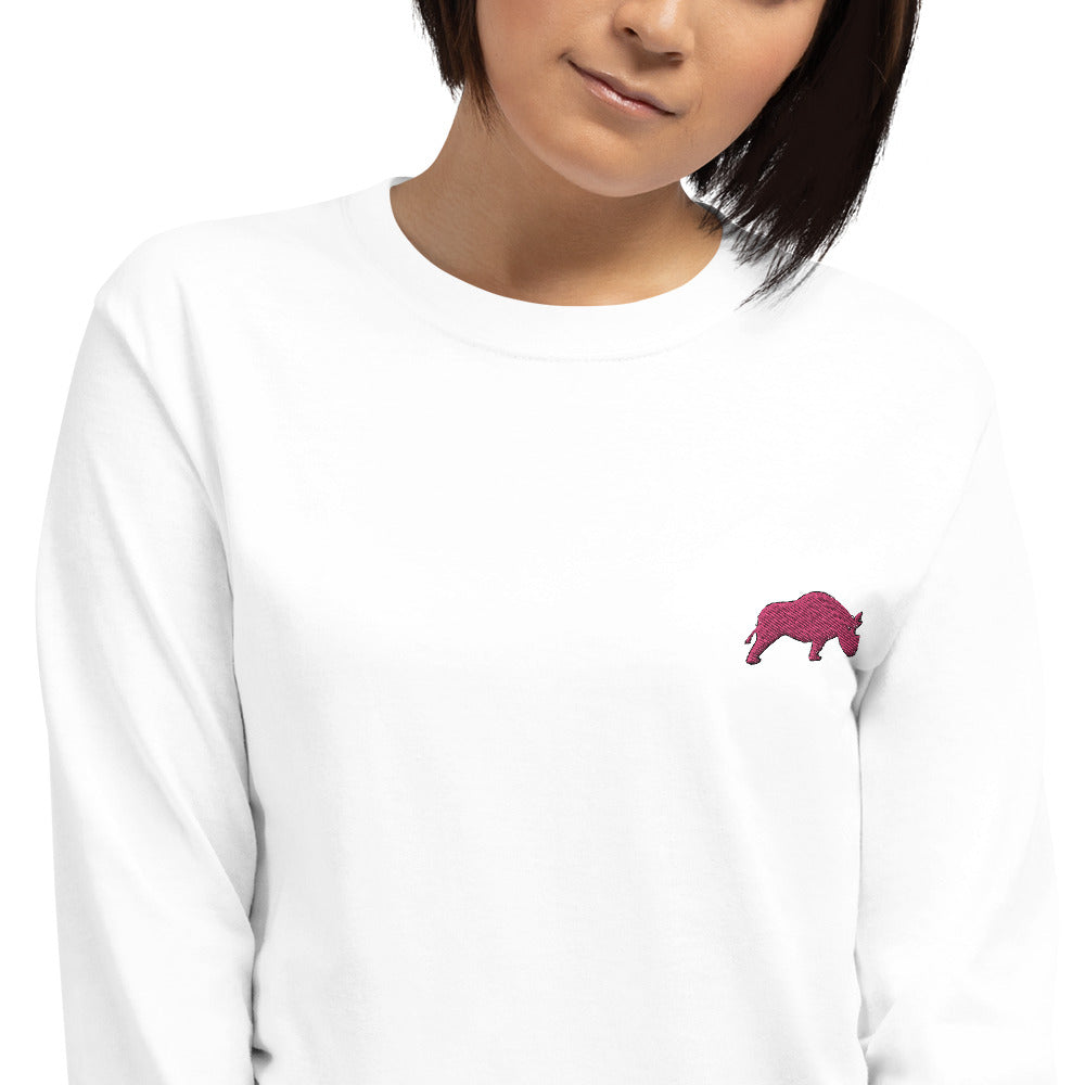 Hard Headed | Embroidered Long Sleeve Shirt