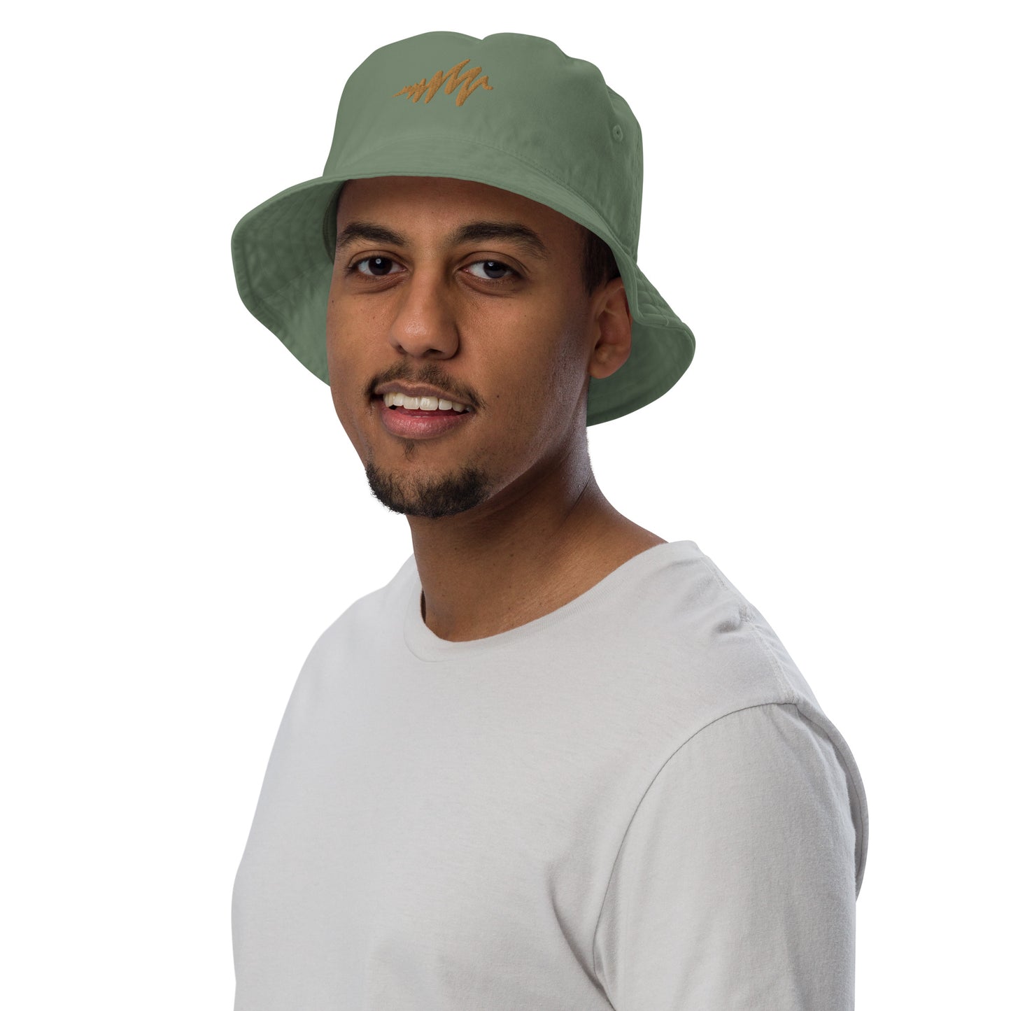 Waves | Embroidered Organic bucket hat