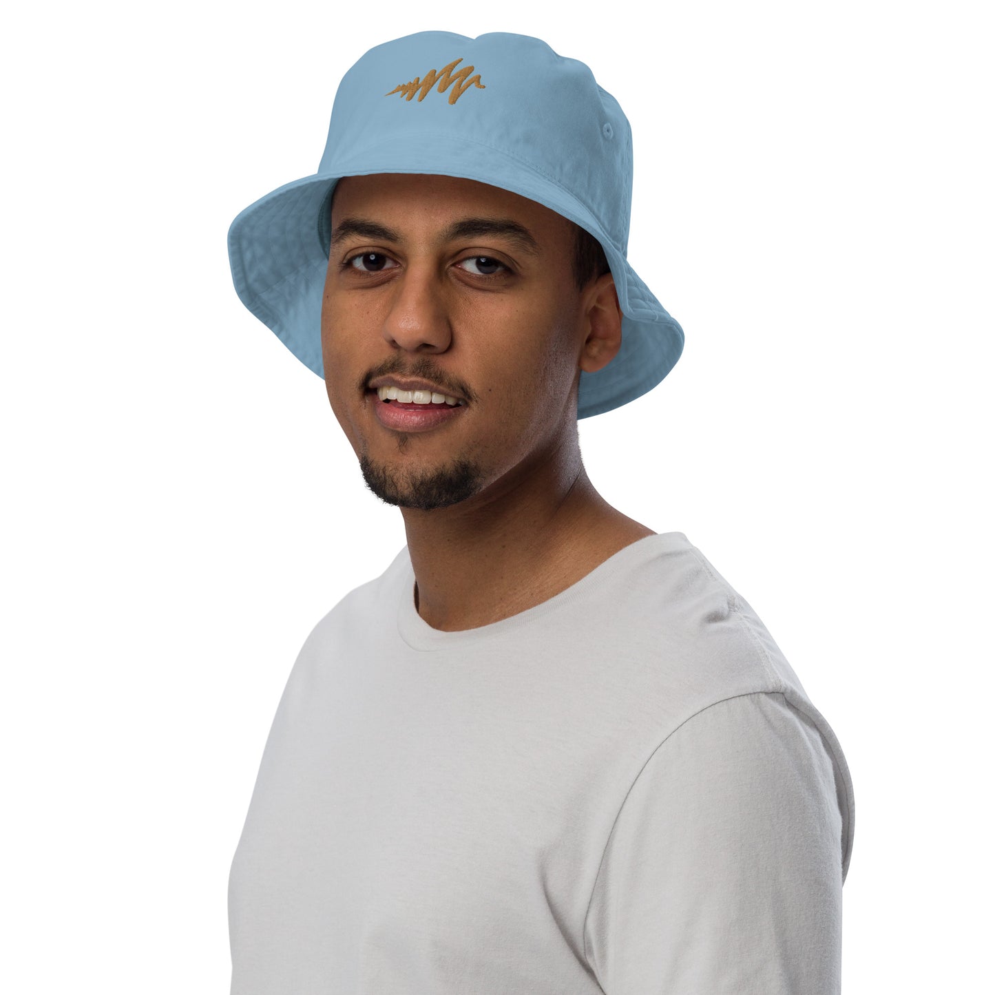 Waves | Embroidered Organic bucket hat