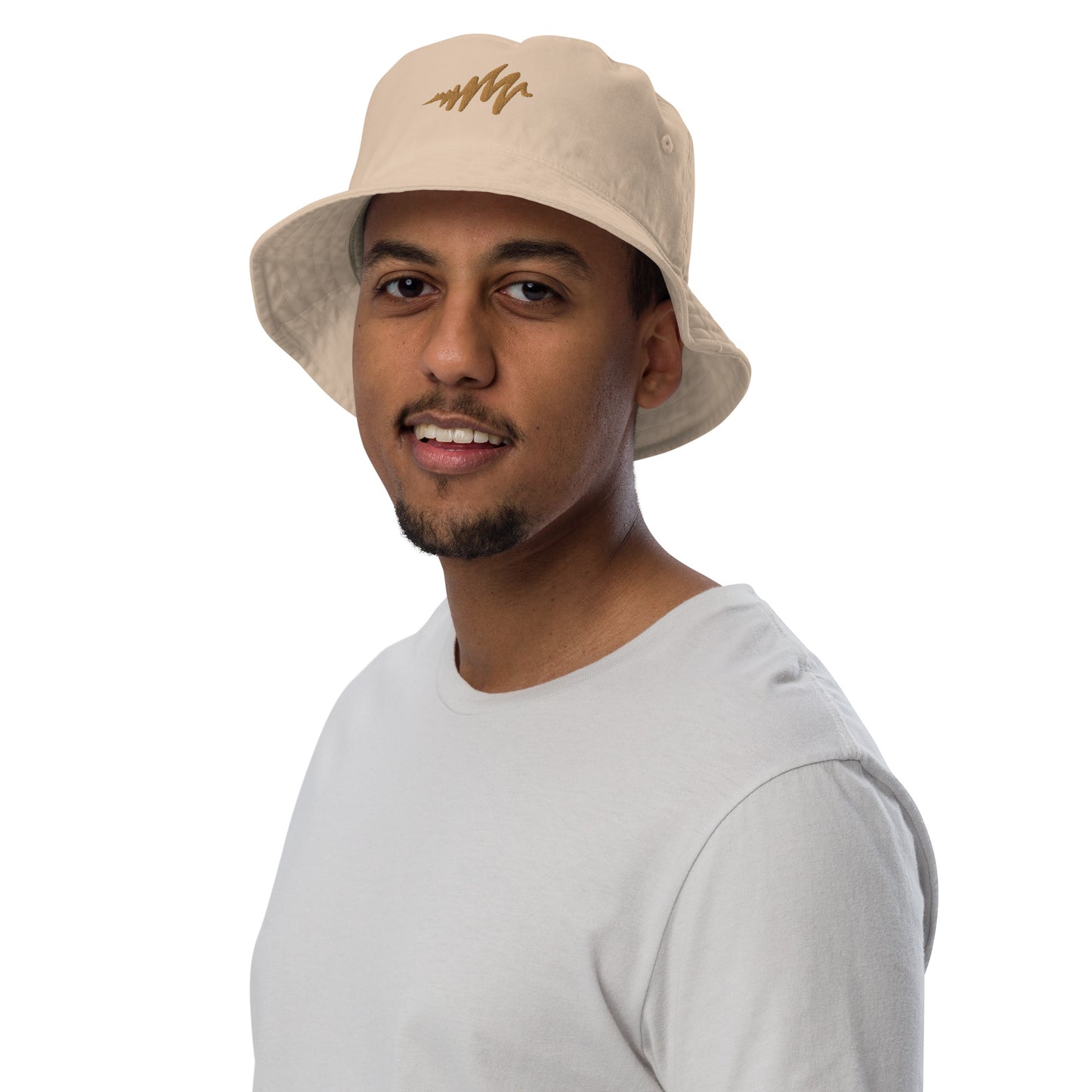 Waves | Embroidered Organic bucket hat