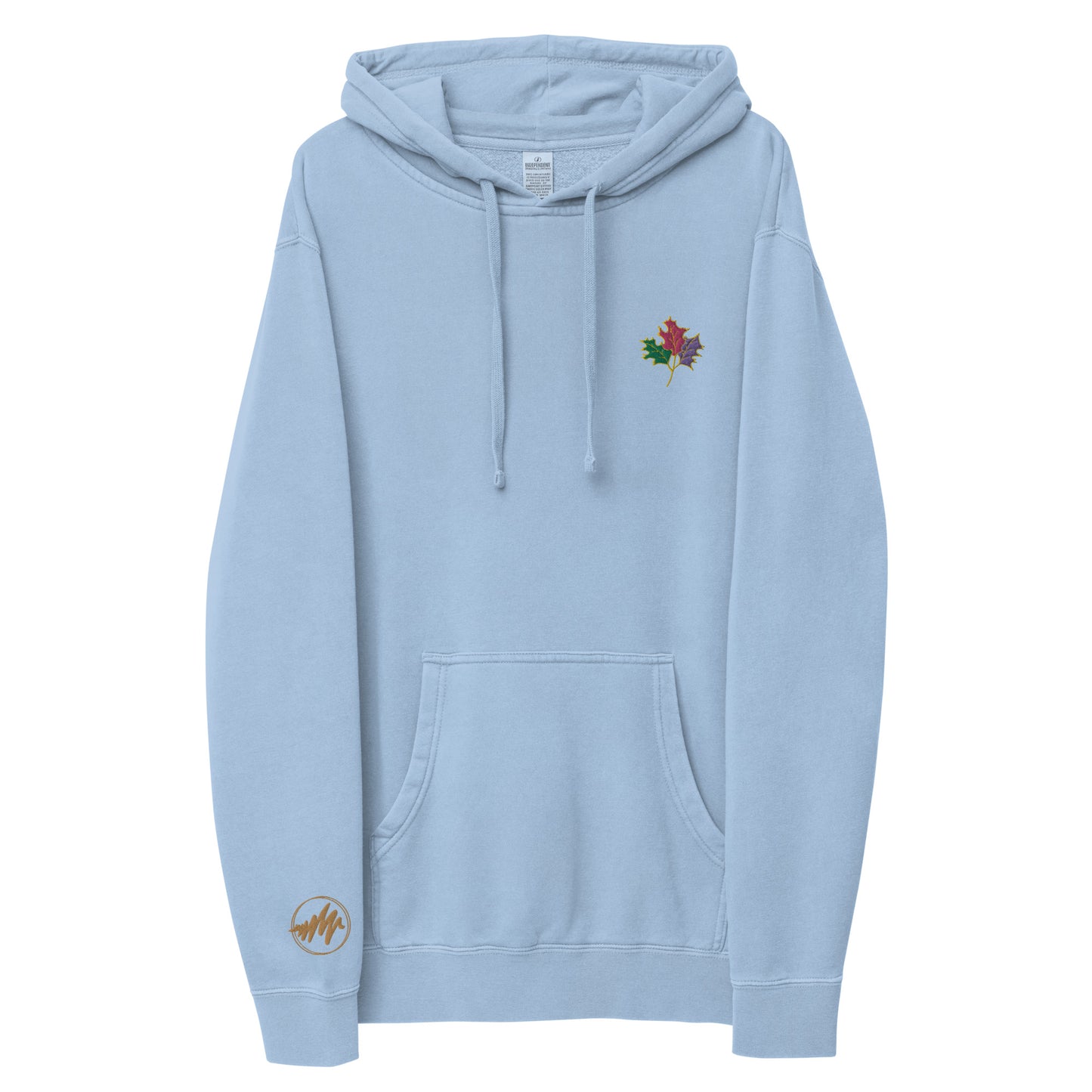 Seasons Change | Embroidered Unisex pigment-dyed hoodie