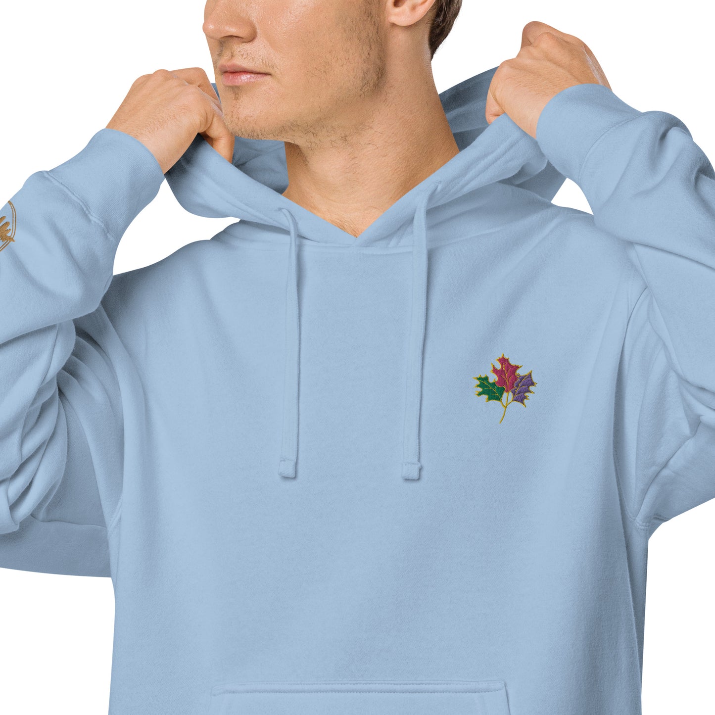 Seasons Change | Embroidered Unisex pigment-dyed hoodie