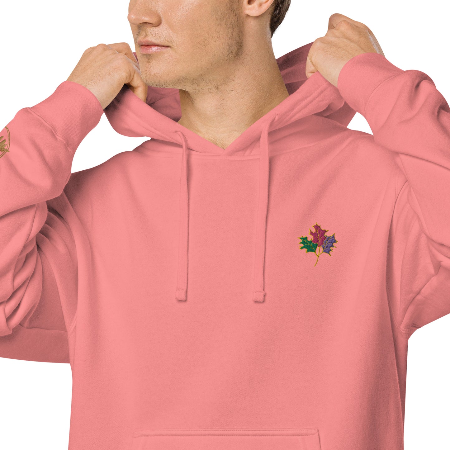 Seasons Change | Embroidered Unisex pigment-dyed hoodie