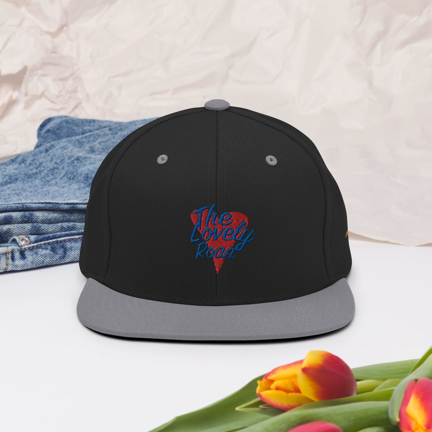 The Lovely Road | Embroidered Snapback Hat