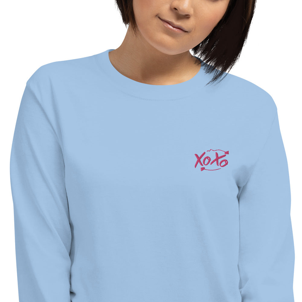 XoXo | Embroidered Unisex Long Sleeve Shirt