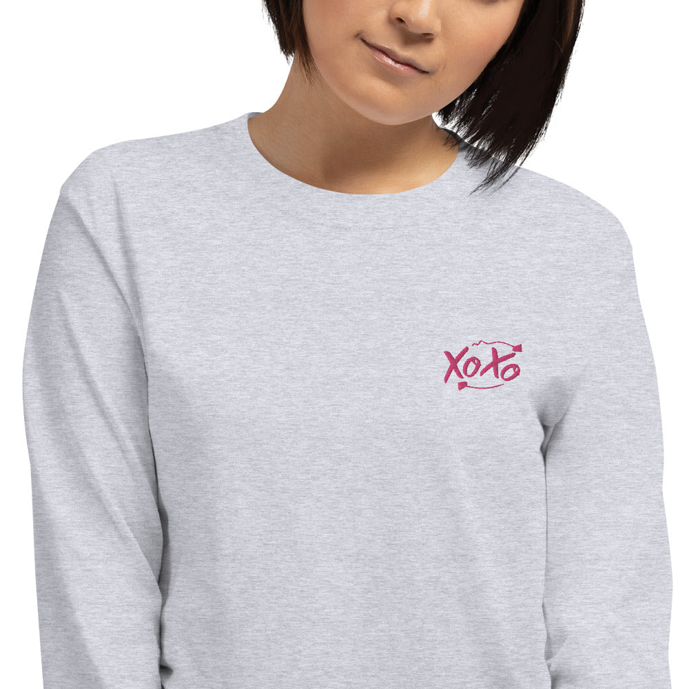 XoXo | Embroidered Unisex Long Sleeve Shirt