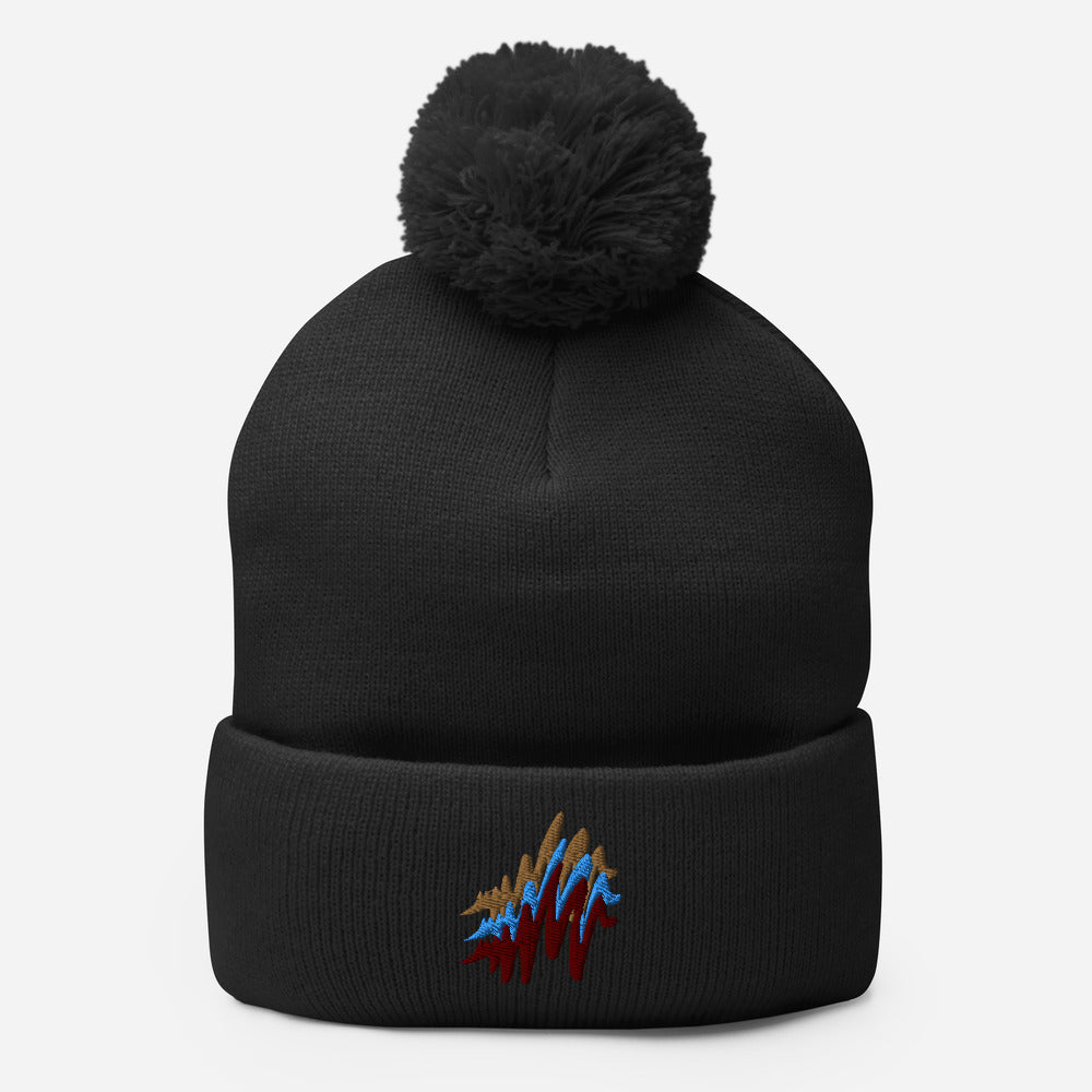 Waves | Pom-Pom Beanie