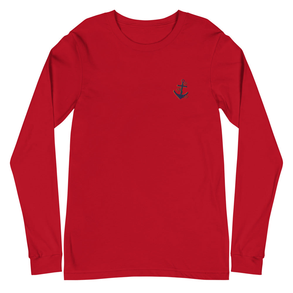 Anchor | Embroidered Unisex Long Sleeve Tee