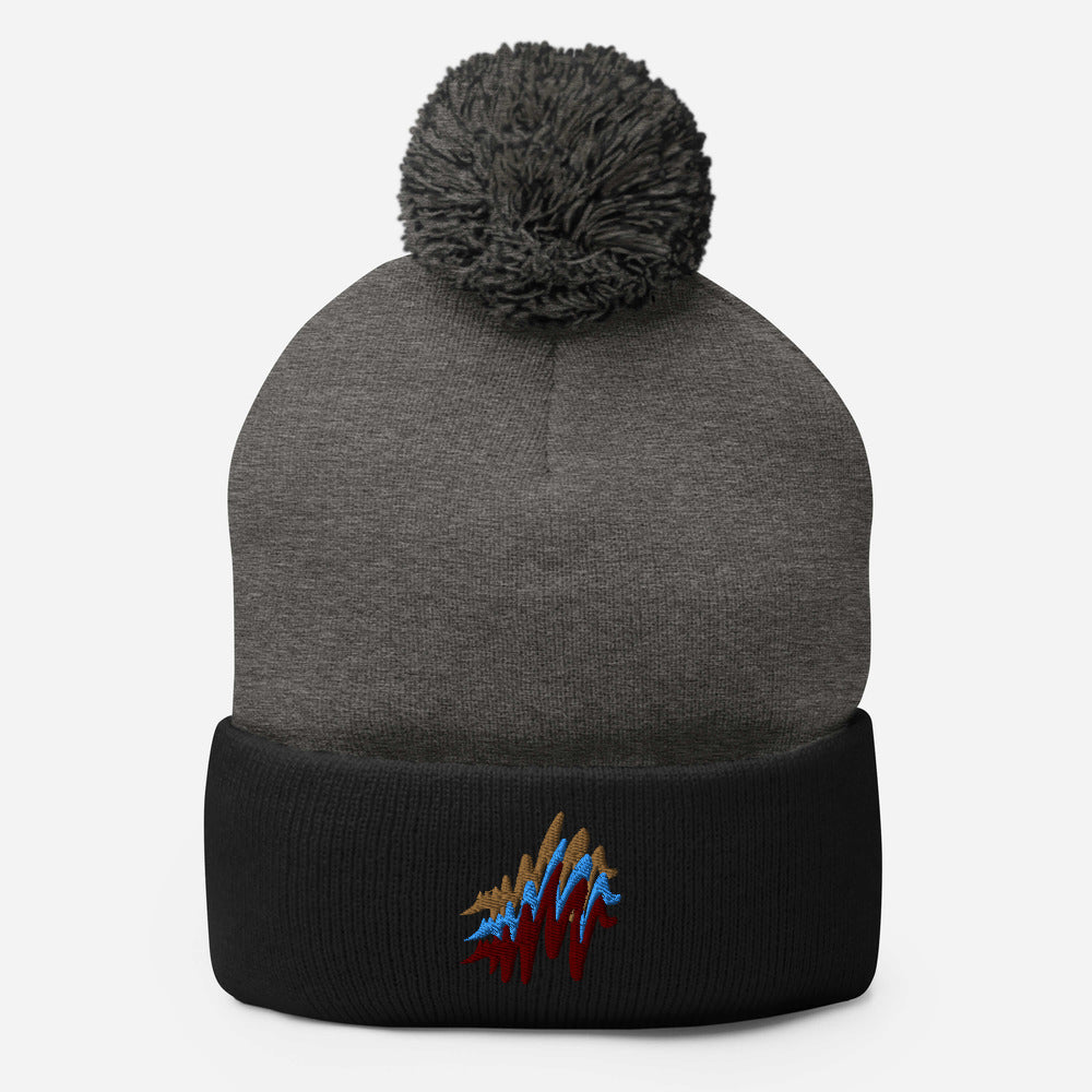 Waves | Pom-Pom Beanie