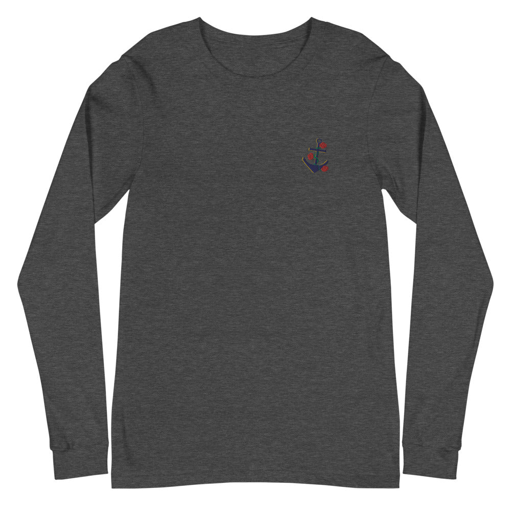 Anchor | Embroidered Unisex Long Sleeve Tee