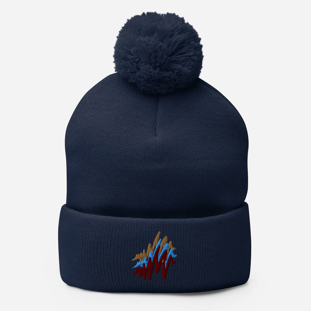 Waves | Pom-Pom Beanie