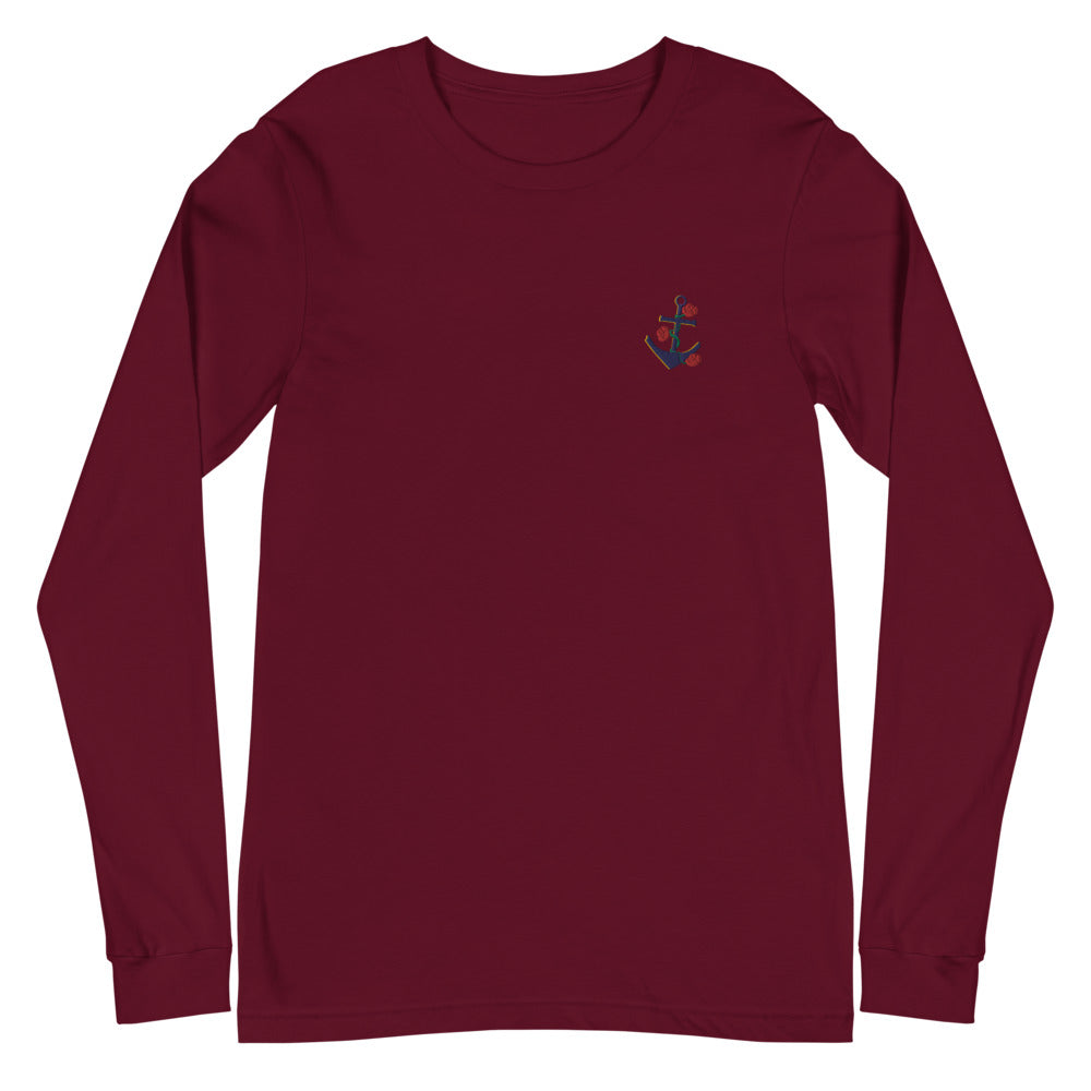 Anchor | Embroidered Unisex Long Sleeve Tee