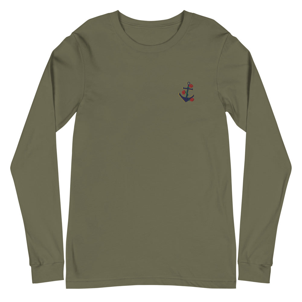 Anchor | Embroidered Unisex Long Sleeve Tee