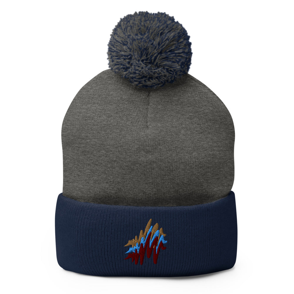 Waves | Pom-Pom Beanie