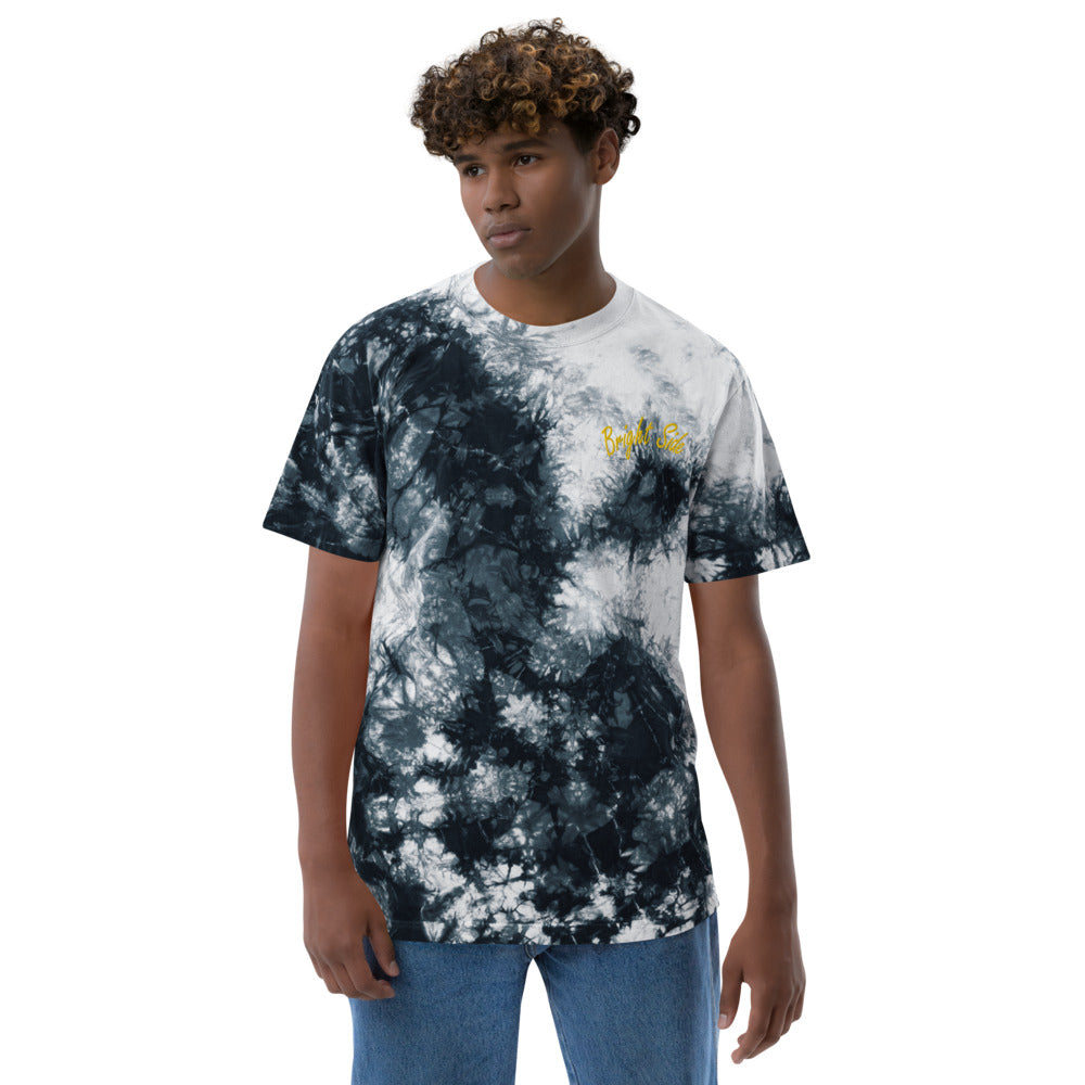 Bright Side | Embroidered tie-dye t-shirt