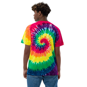 Bright Side | Embroidered tie-dye t-shirt