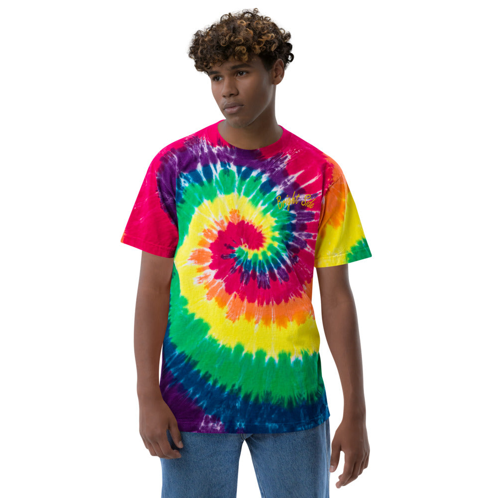 Bright Side | Embroidered tie-dye t-shirt