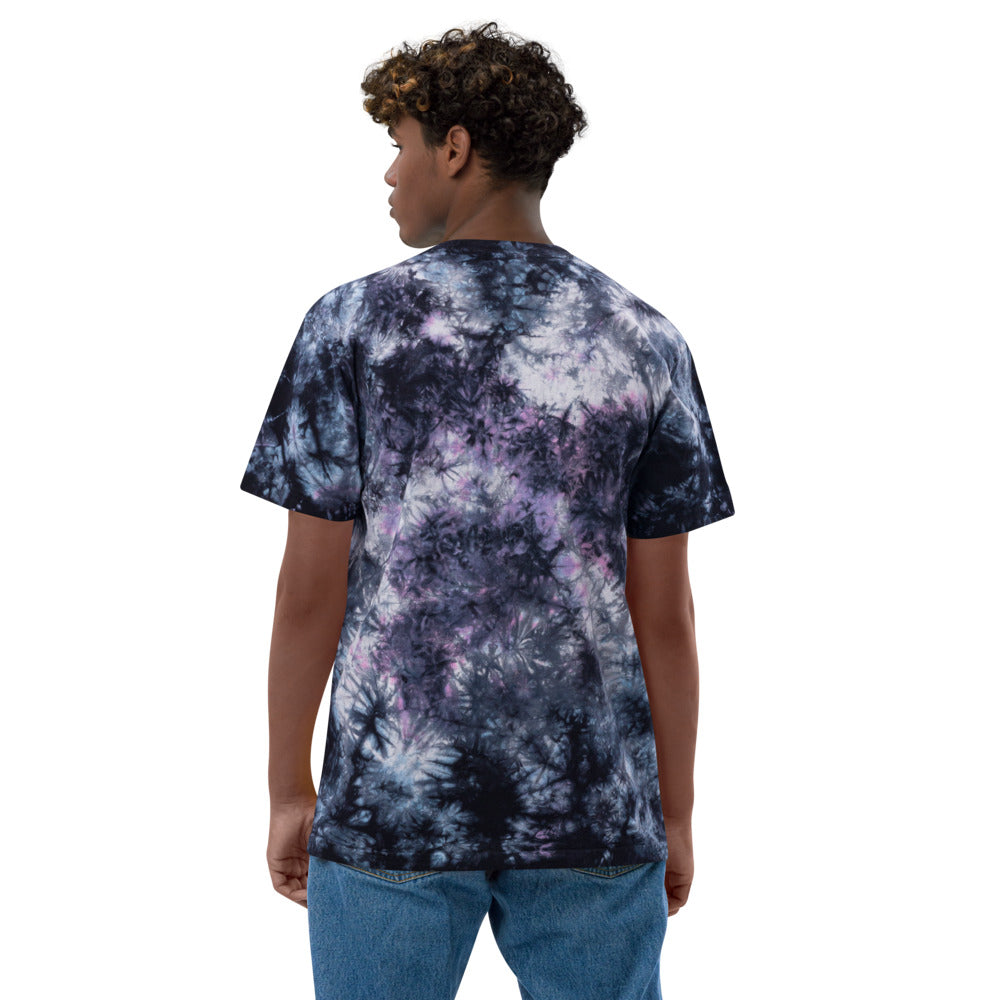 Bright Side | Embroidered tie-dye t-shirt