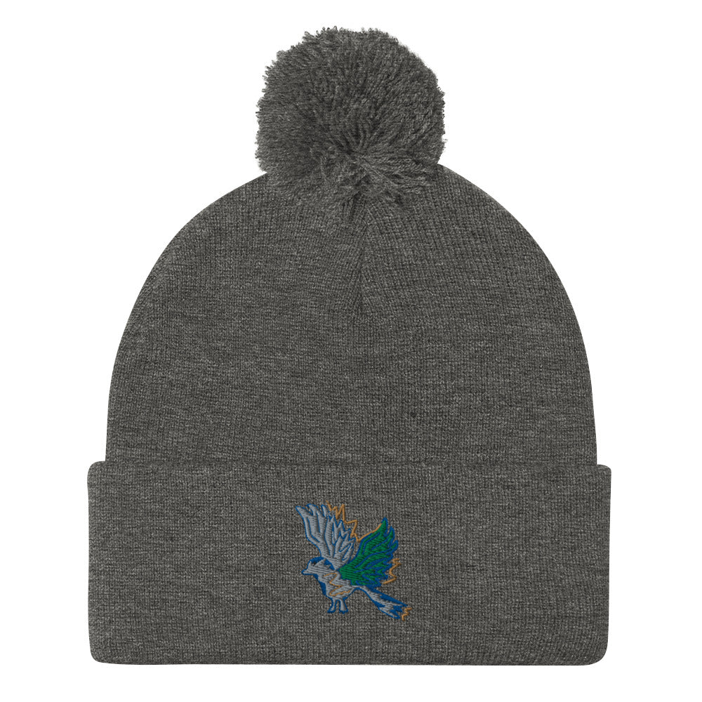 Blue Bird | Pom-Pom Beanie