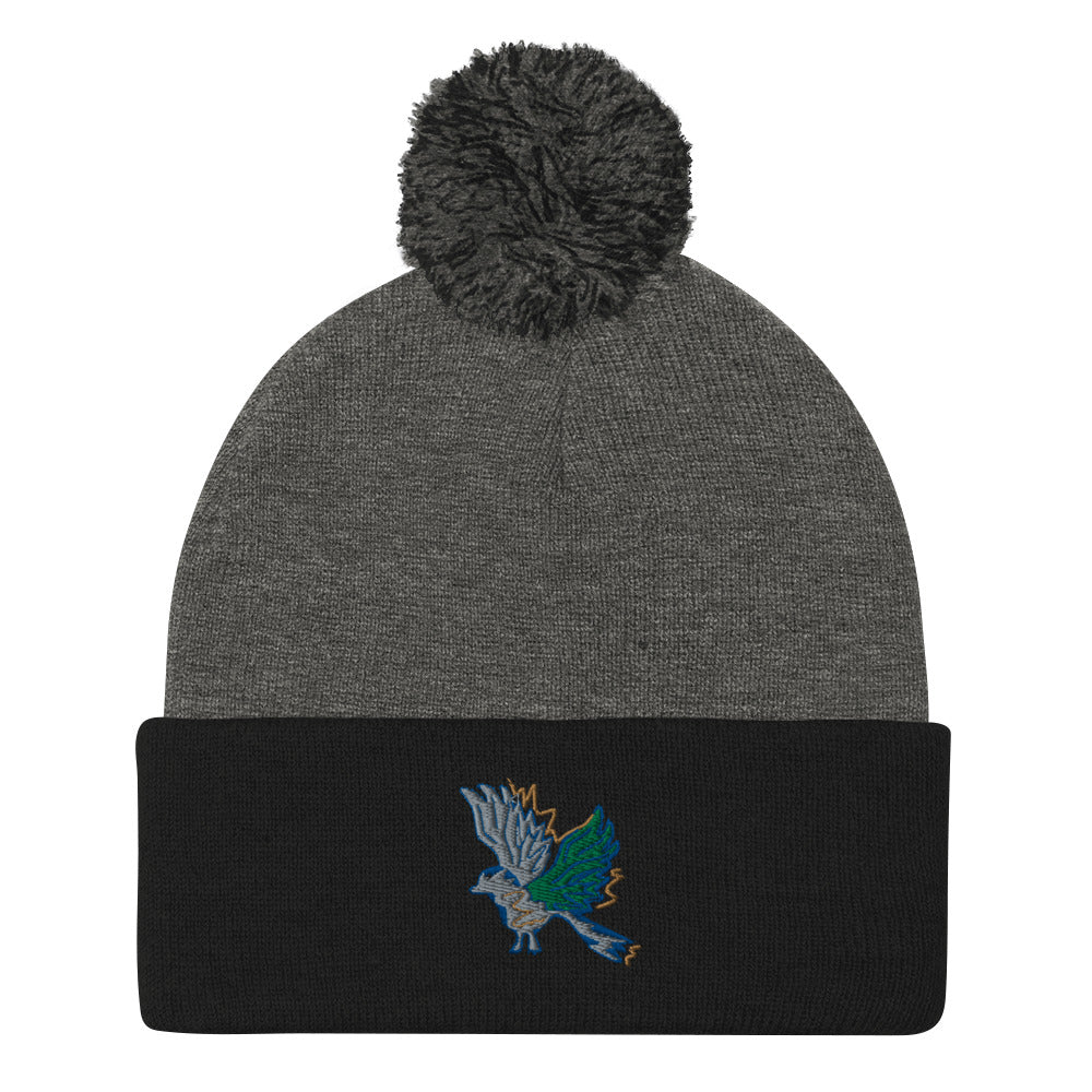 Blue Bird | Pom-Pom Beanie