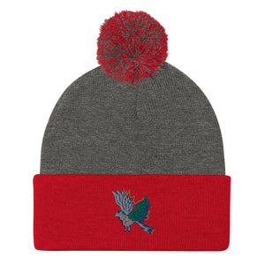 Blue Bird | Pom-Pom Beanie