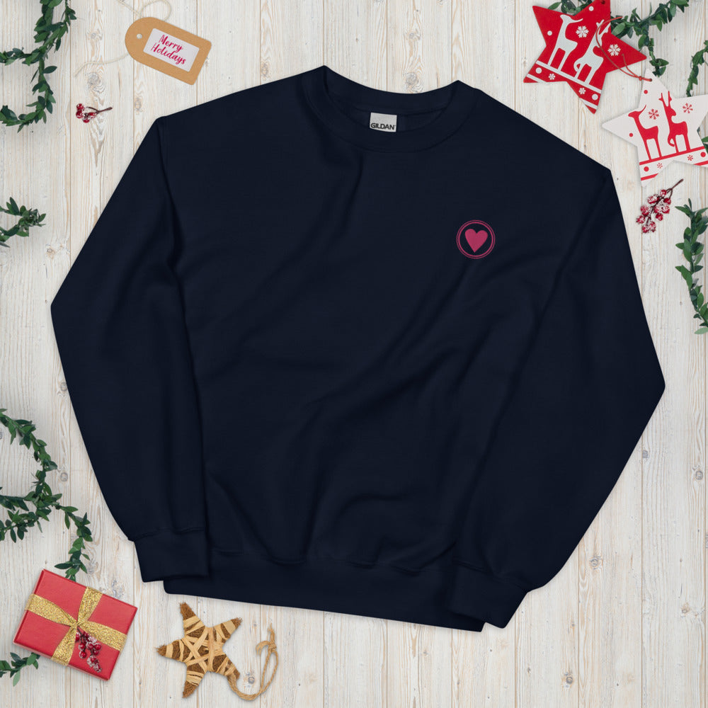 Spread Love | Unisex Embroidered Crewneck