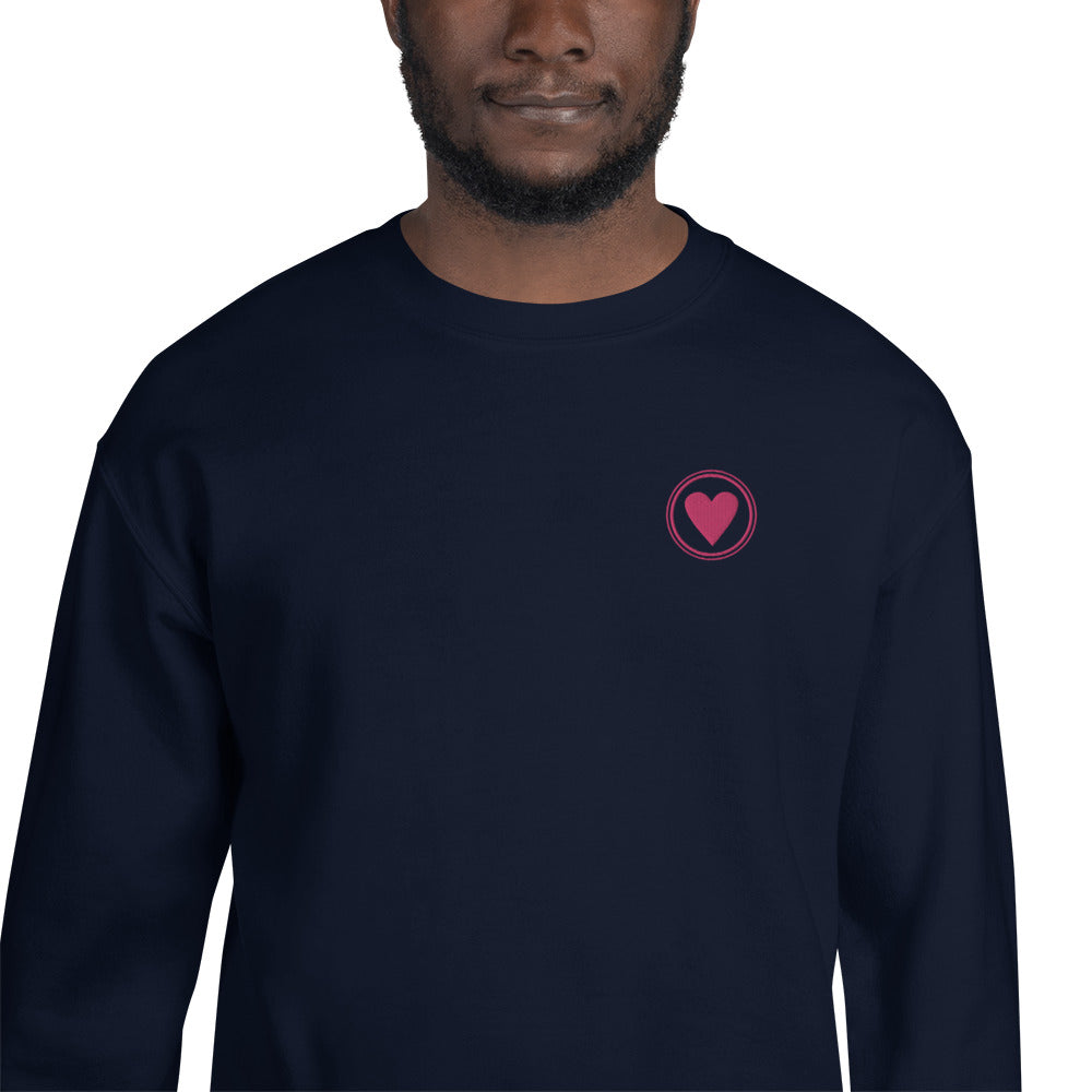 Spread Love | Unisex Embroidered Crewneck