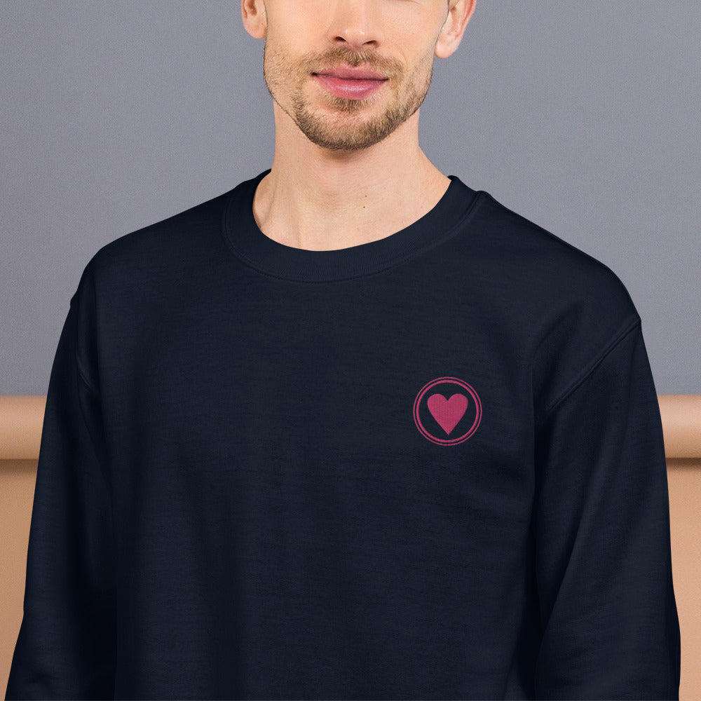 Spread Love | Unisex Embroidered Crewneck