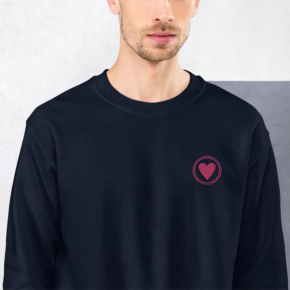 Spread Love | Unisex Embroidered Crewneck