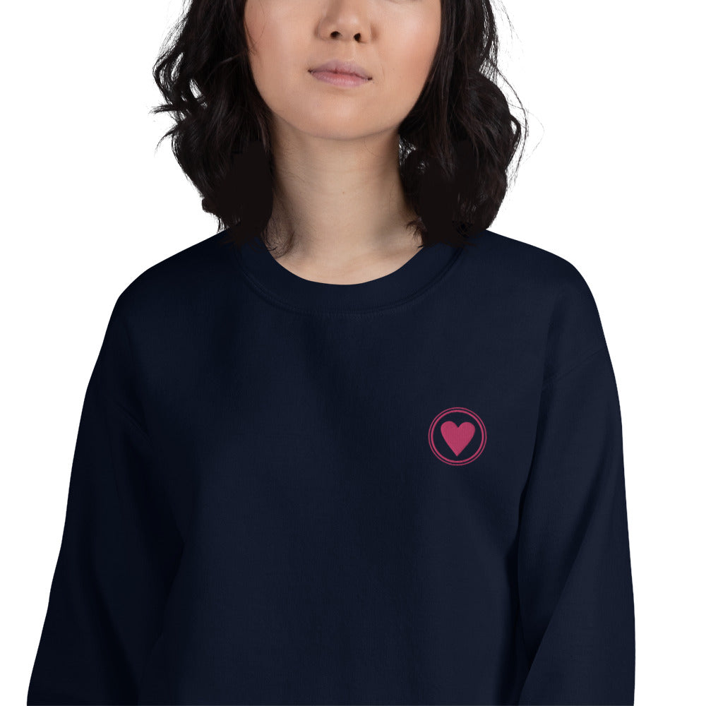 Spread Love | Unisex Embroidered Crewneck