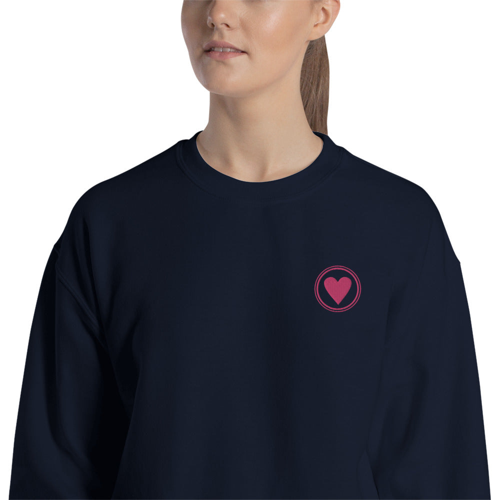 Spread Love | Unisex Embroidered Crewneck